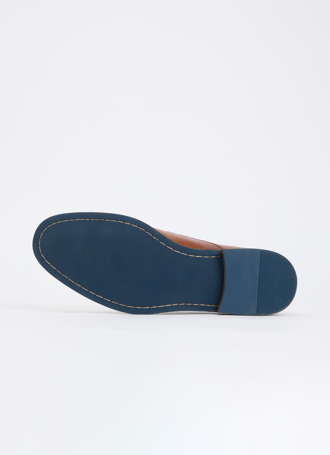 Dune London Wide Fit Stanlakes veterschoen van leer - detail 4 cognac