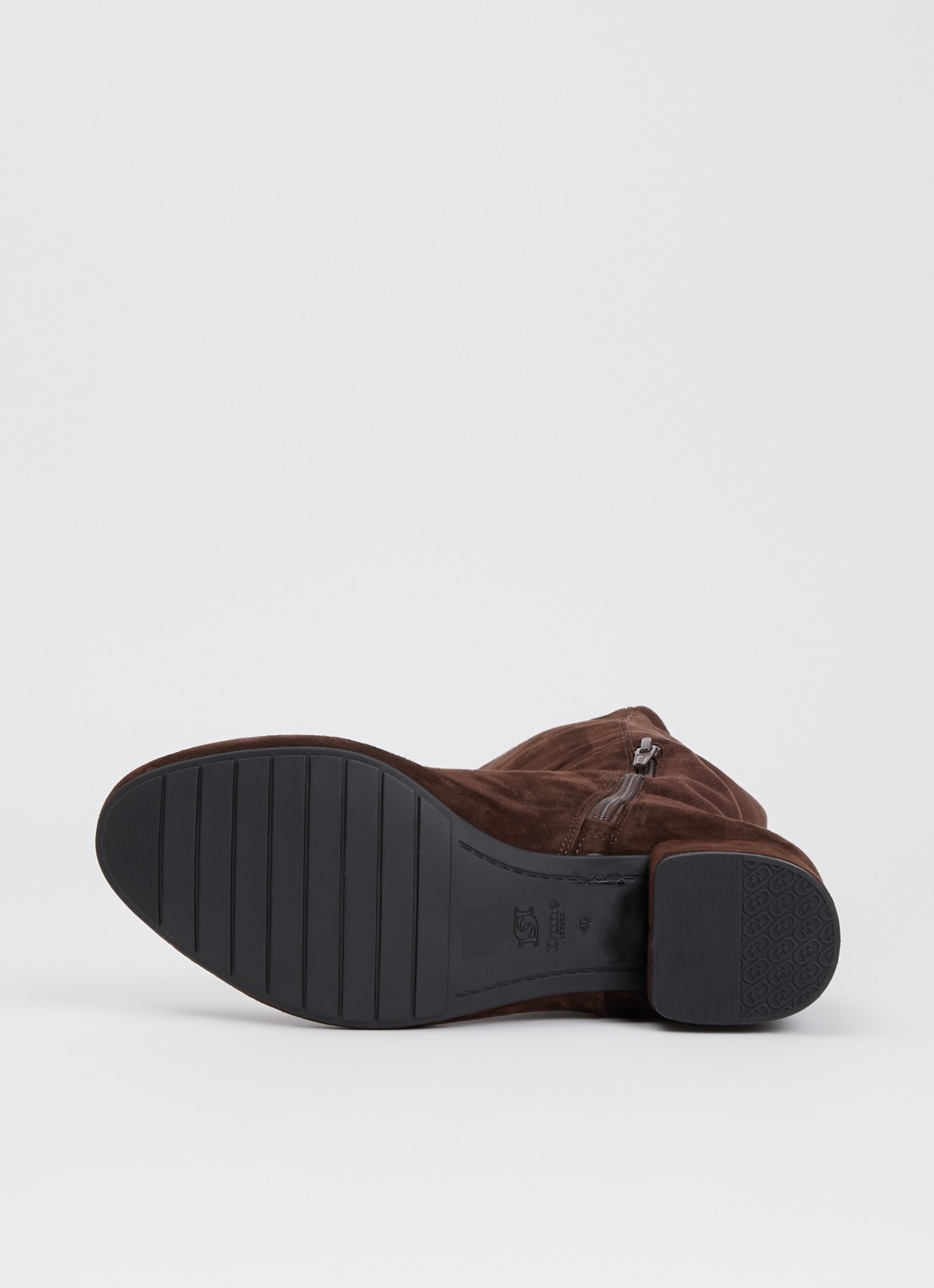 Dune London Wide fit Tayla laars - detail 3 donkerbruin