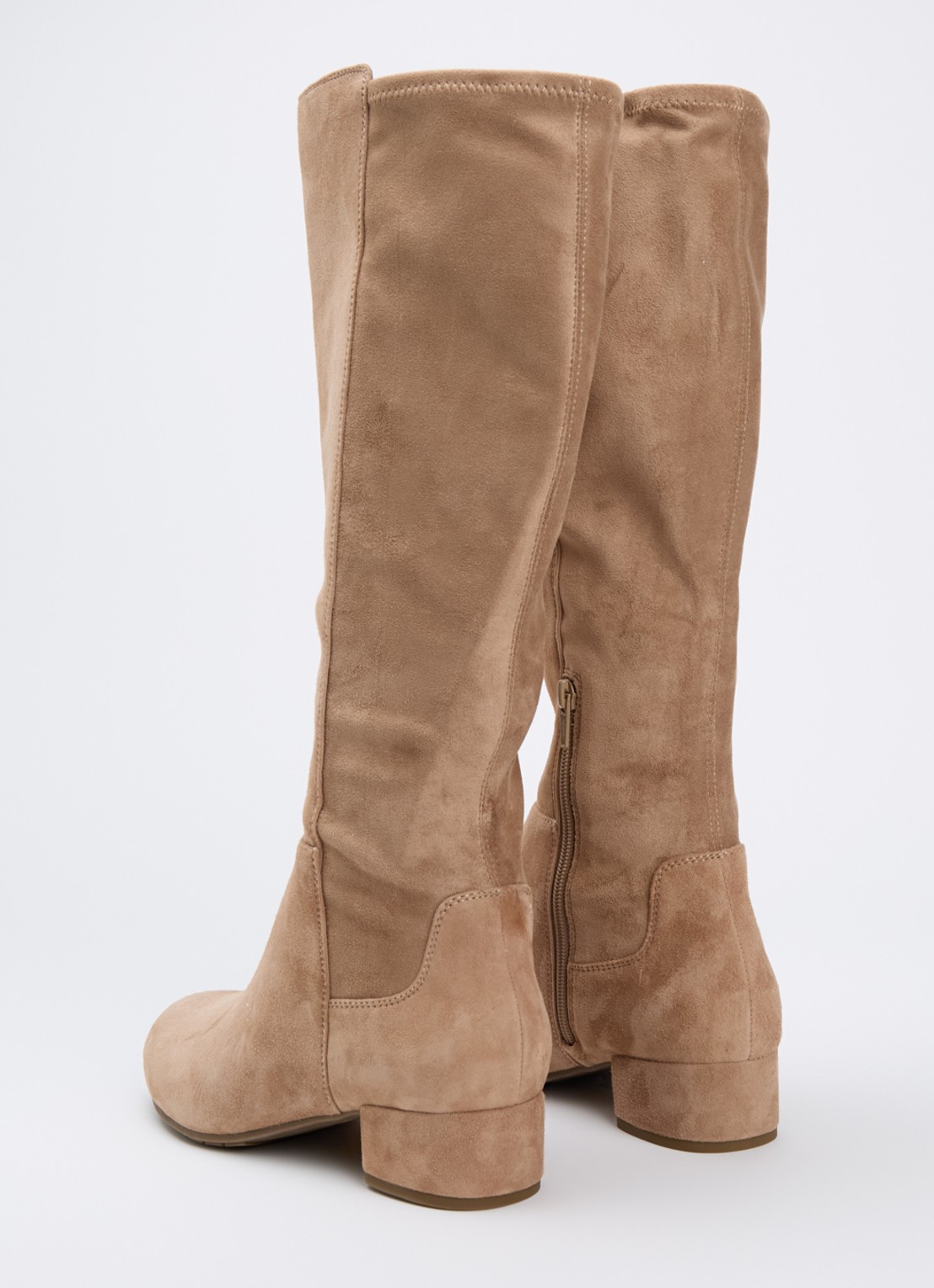 Dune London Wide fit Tayla laars - achterkant 4 beige