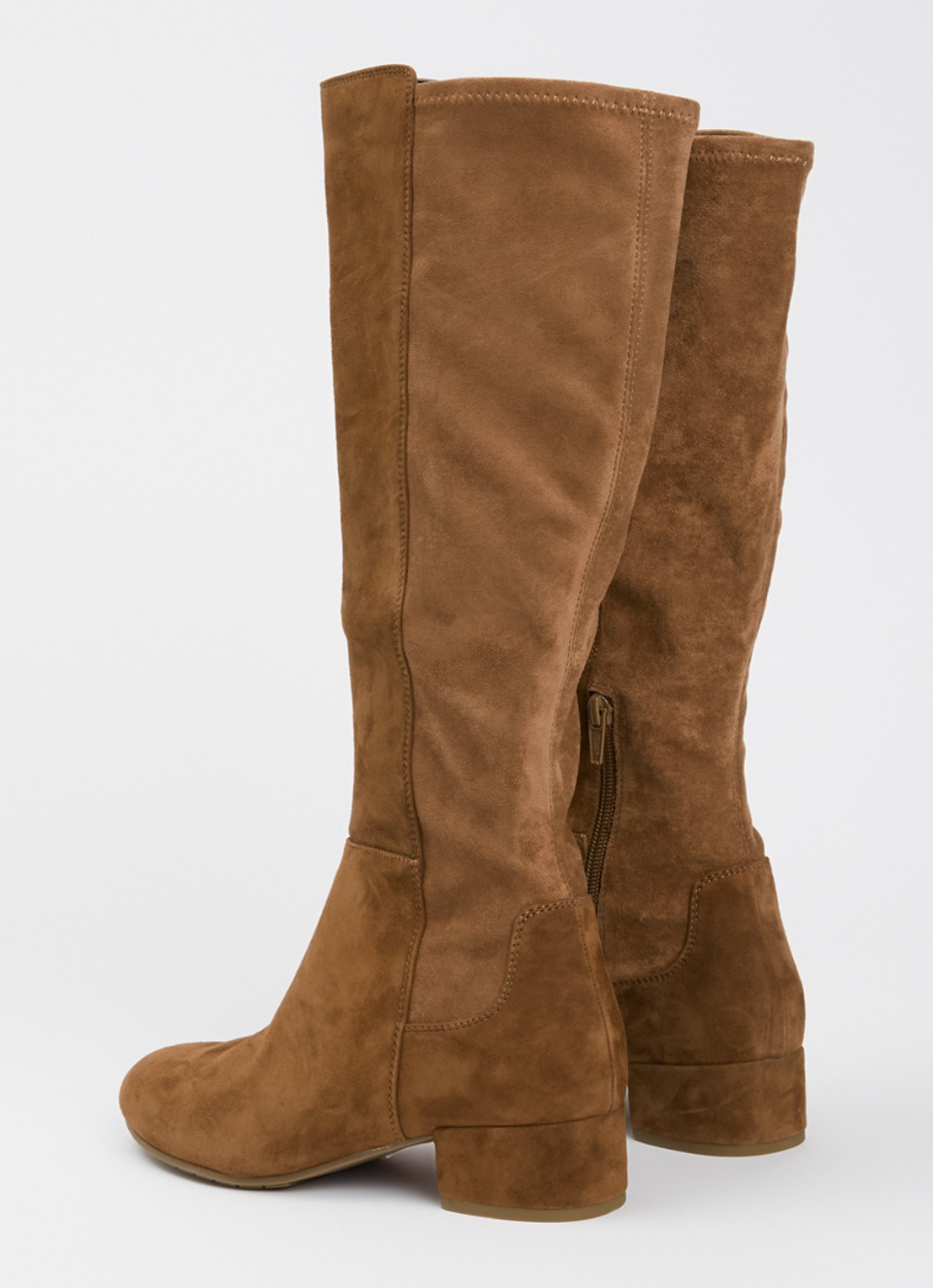 Dune London Wide fit Tayla laars - achterkant 2 lichtbruin