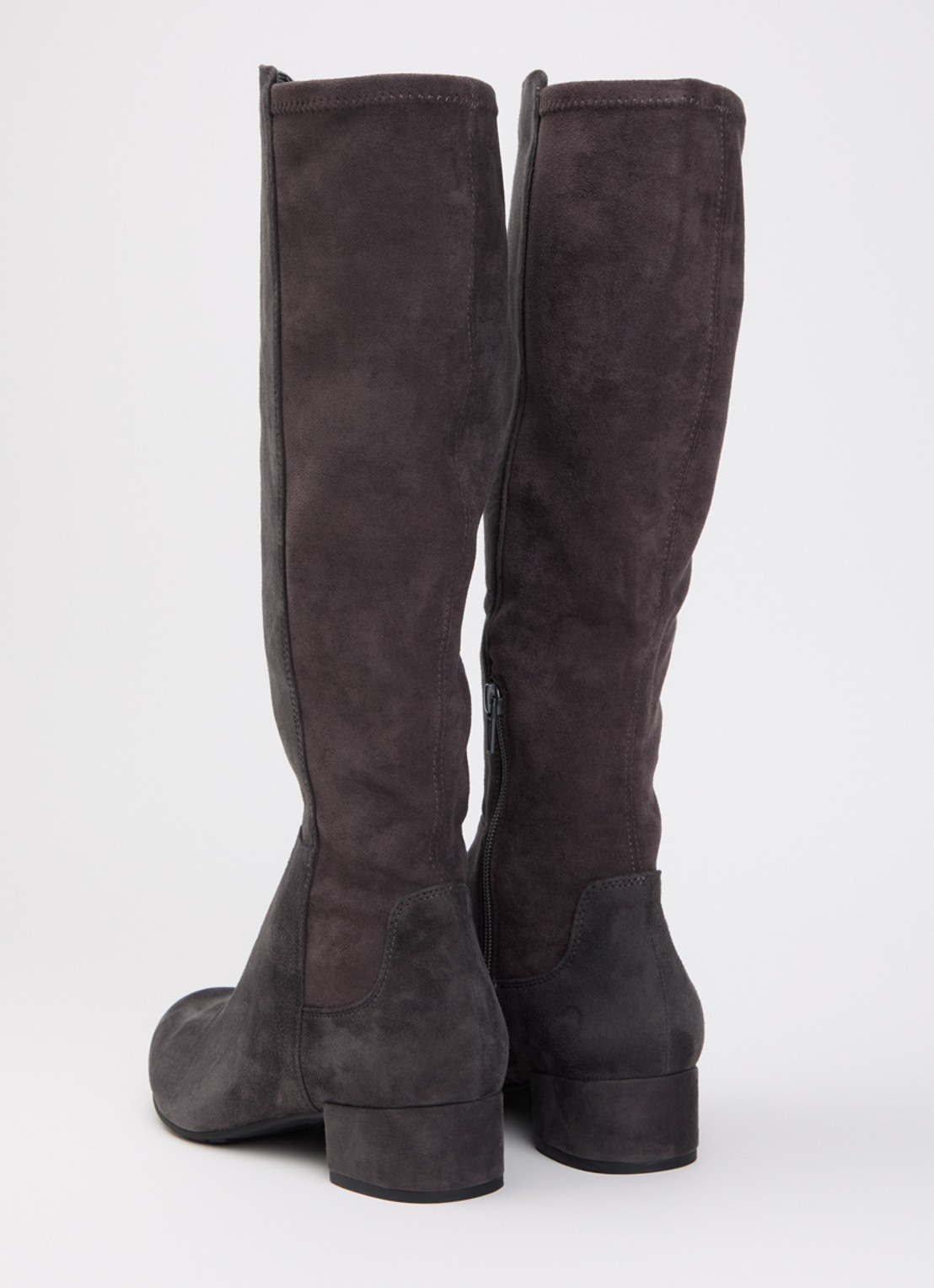 Dune London Wide Fit Tayla laars - achterkant donkergrijs