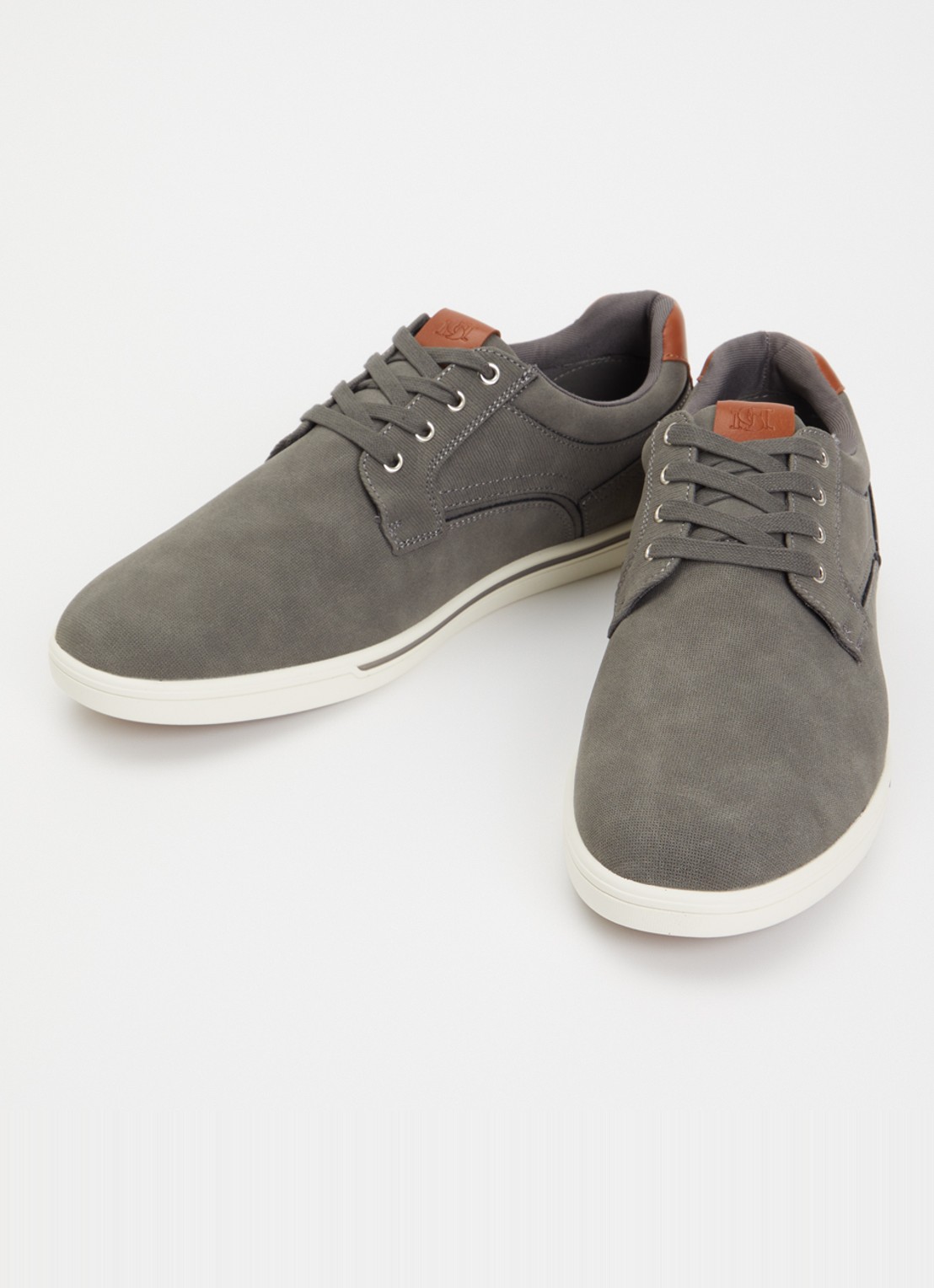 Dune London Wide Fit Tommus sneaker - detail 2 grijs