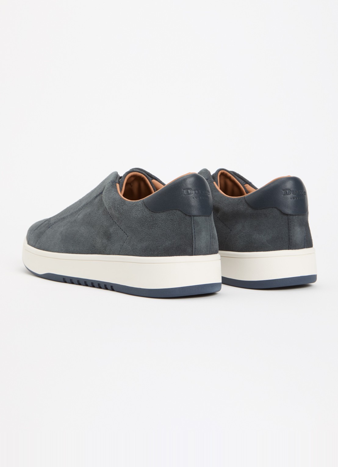 Dune London Wide Fit Troys sneaker  - achterkant donkerblauw