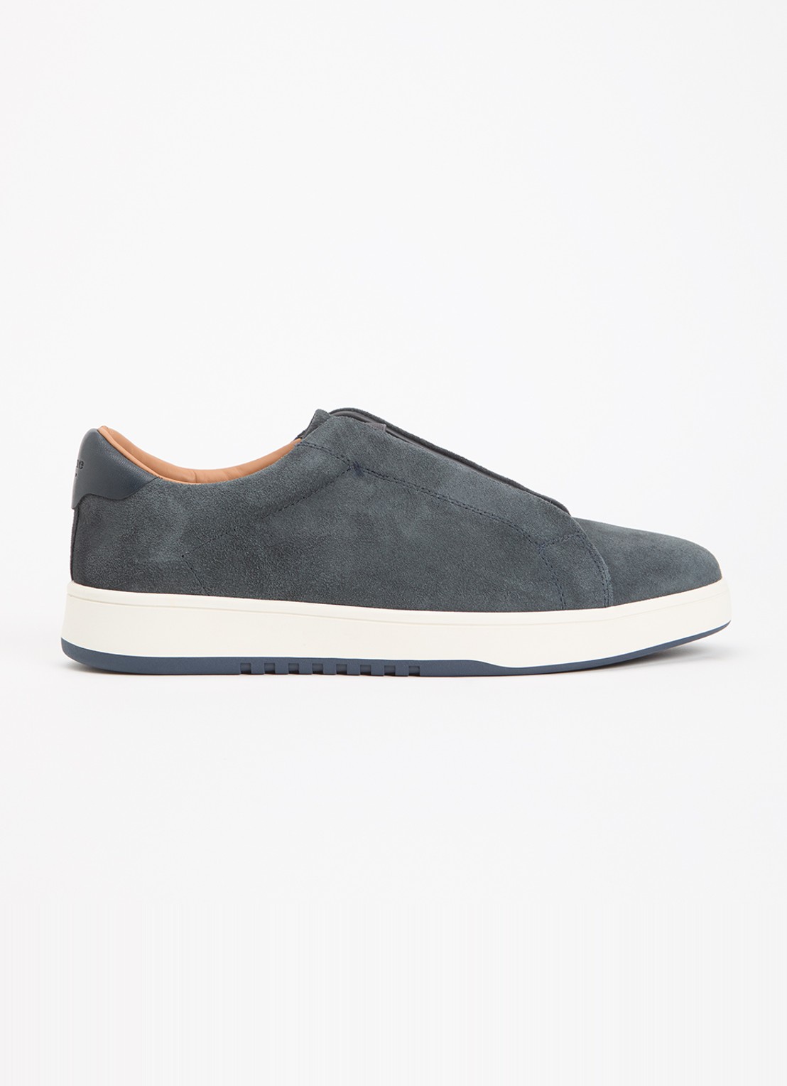 Dune London Wide Fit Troys sneaker  - voorkant 5 donkerblauw