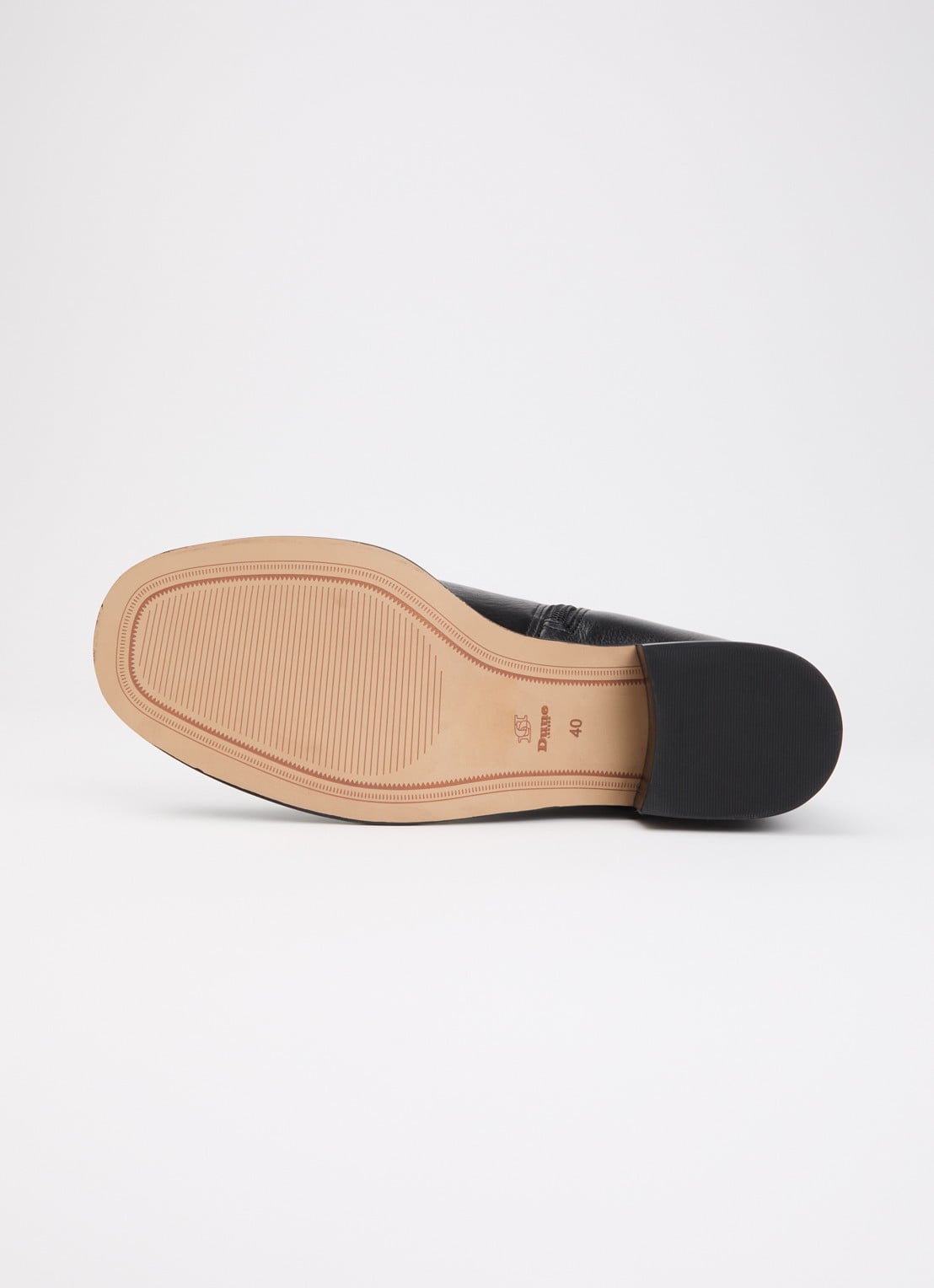 Dune London Wide Fit Turner laars van leer - detail 2 zwart