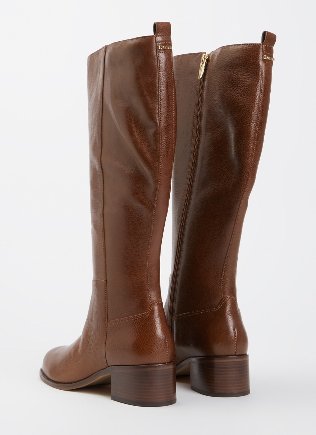 Dune London Wide Fit Turner laars van leer - achterkant 3 bruin