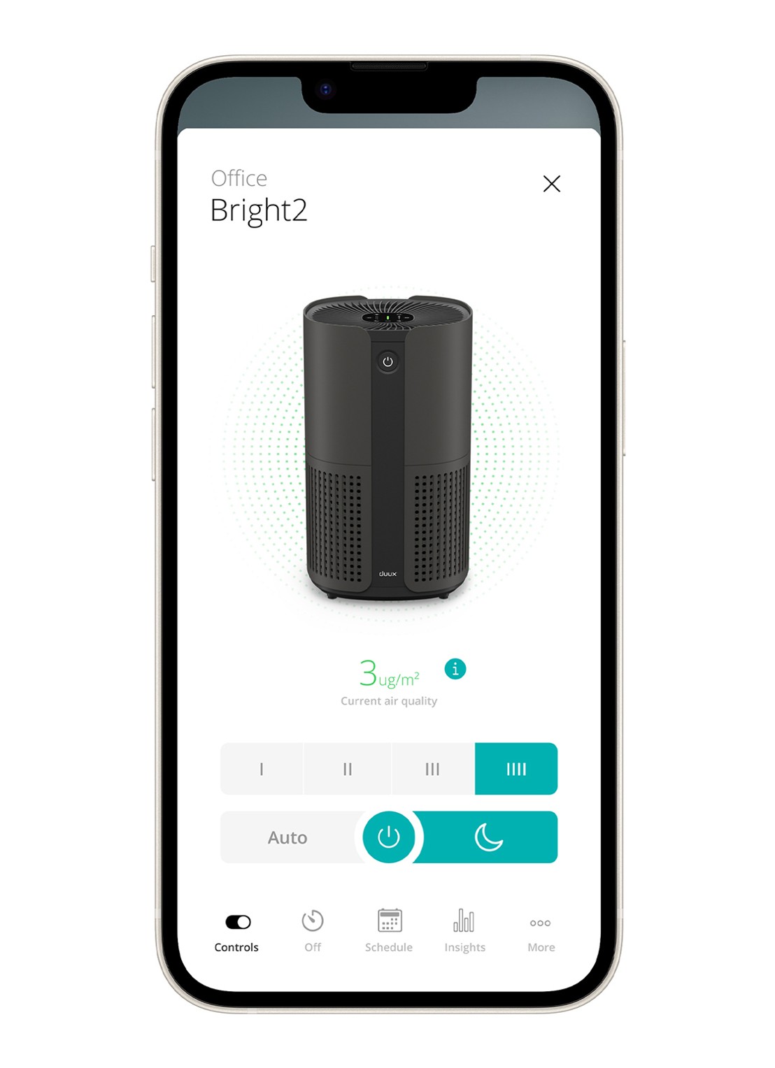 Duux Bright 2 Smart luchtreiniger - detail 5 zwart
