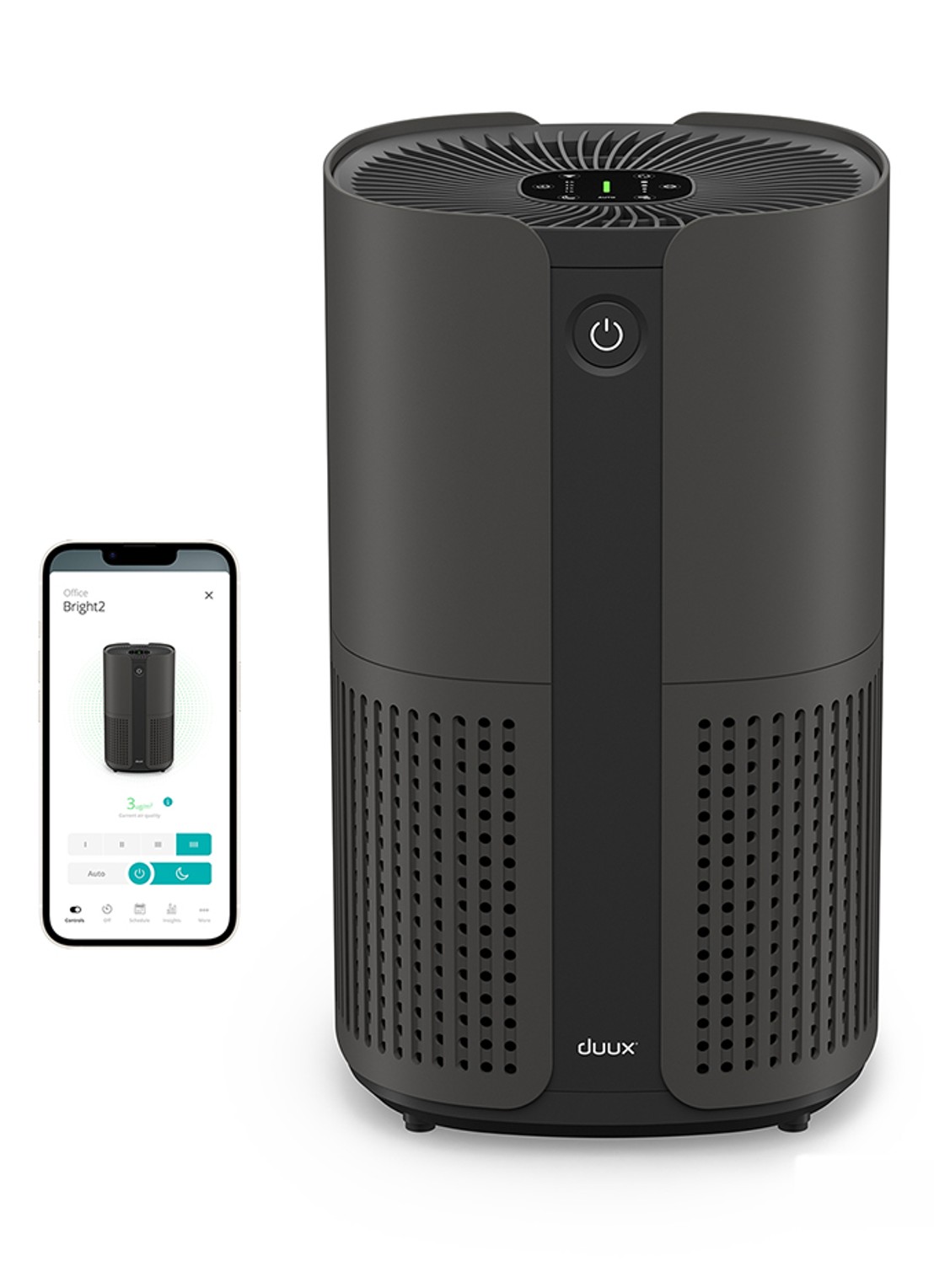 Duux Bright 2 Smart luchtreiniger - voorkant 6 zwart