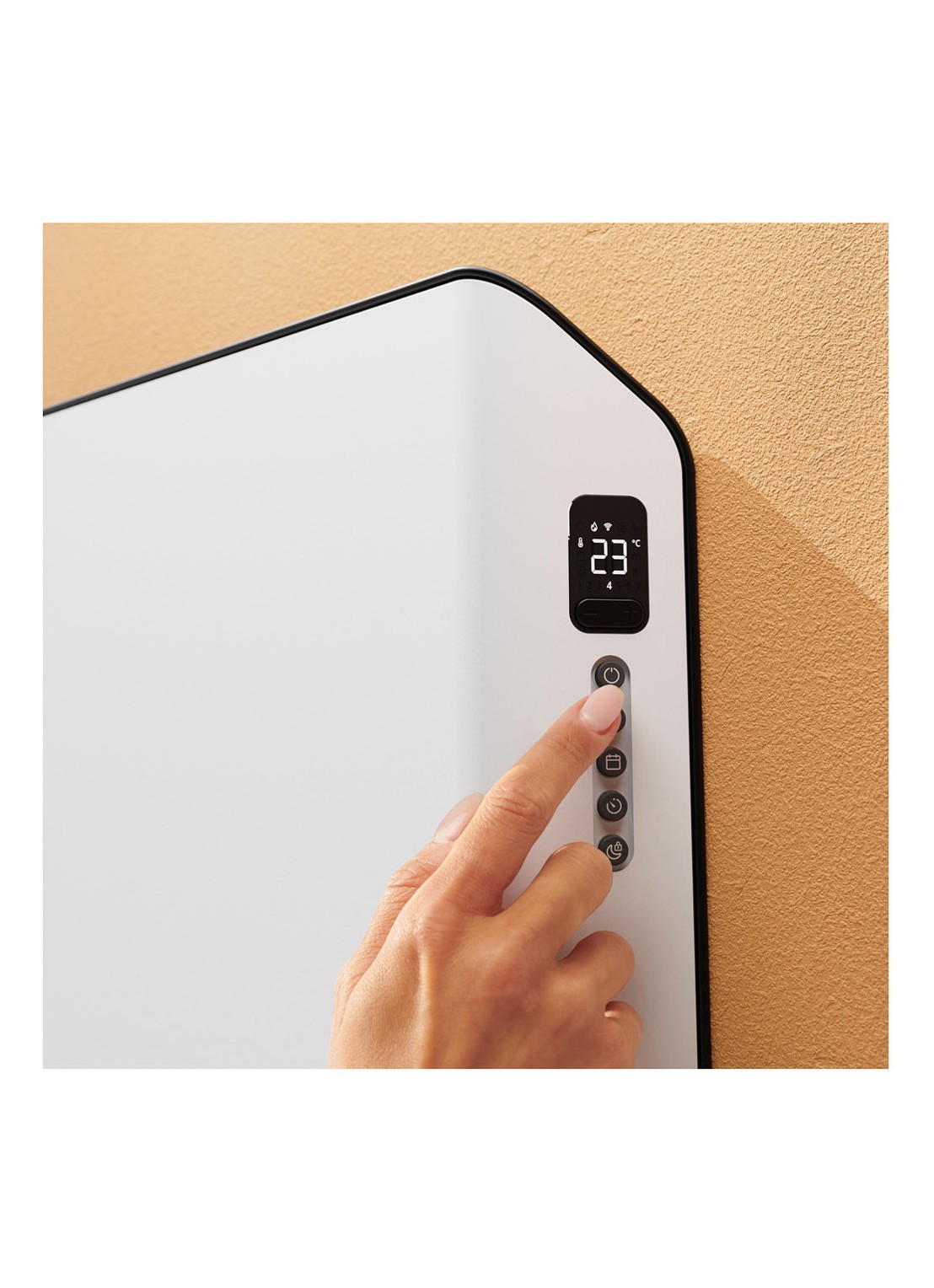 Duux Edge Smart Convector kachel, 40 cm hoog - detail 3 wit