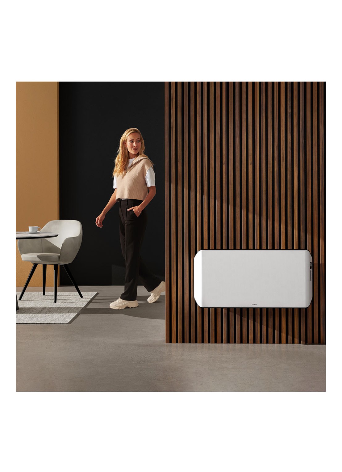 Duux Edge Smart Convector kachel, 40 cm hoog - detail 4 wit