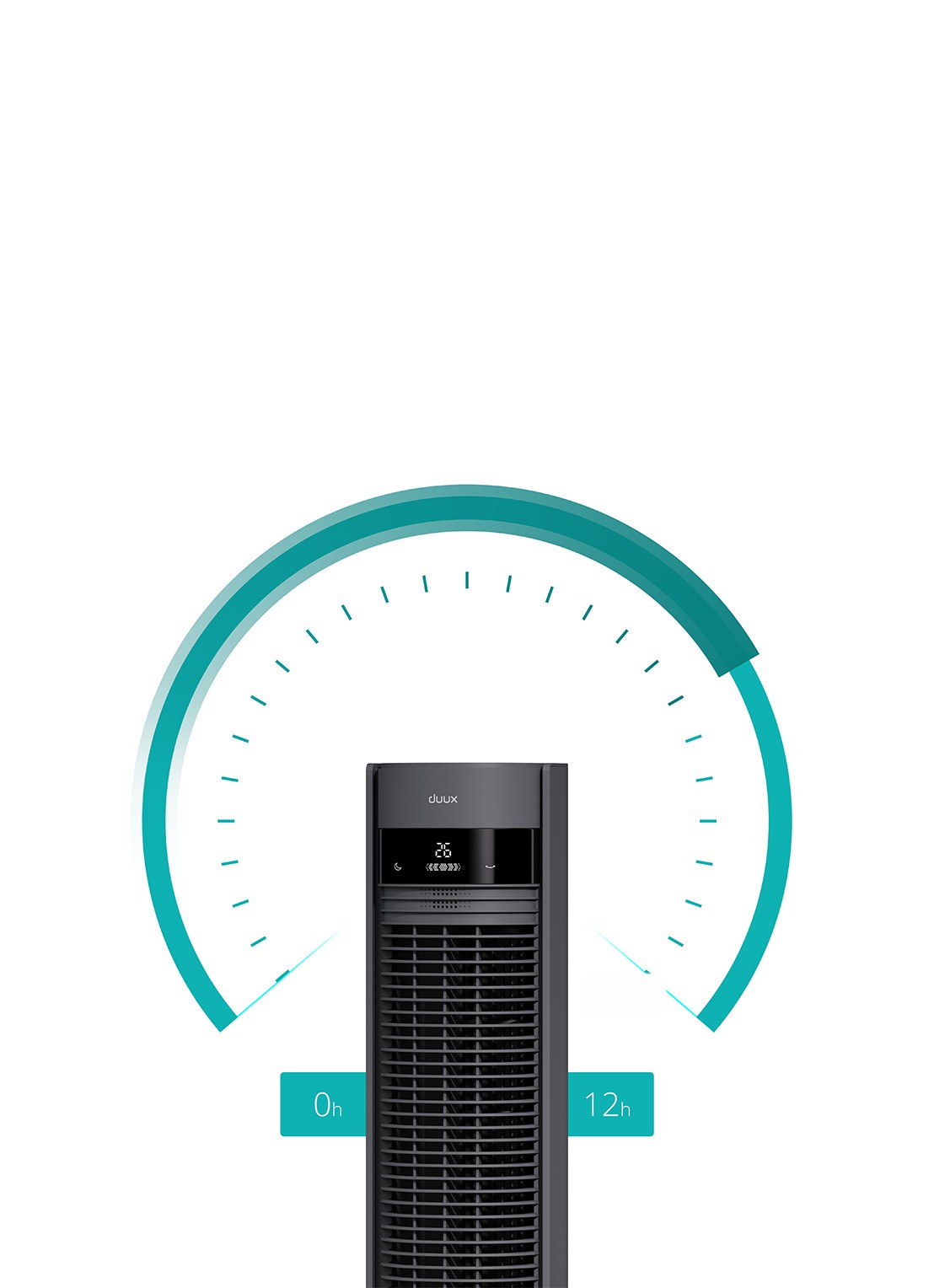Duux Elevate Smart Tower torenventilator - detail 4 grijs