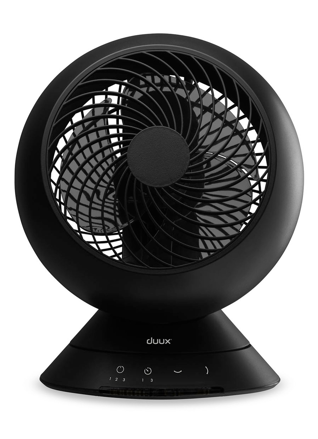 Duux Globe Tafelventilator 26 cm - voorkant zwart