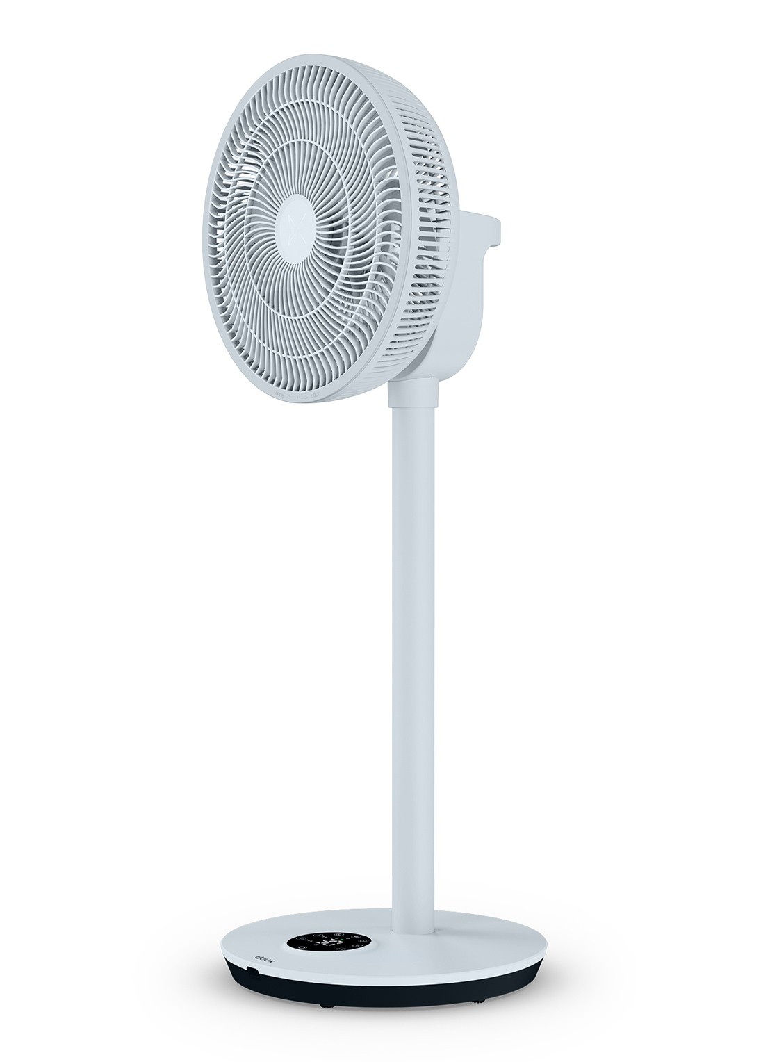 Duux Whisper 2 Smart verstelbare vloerventilator, 92 cm hoog - achterkant 8 blauwgrijs