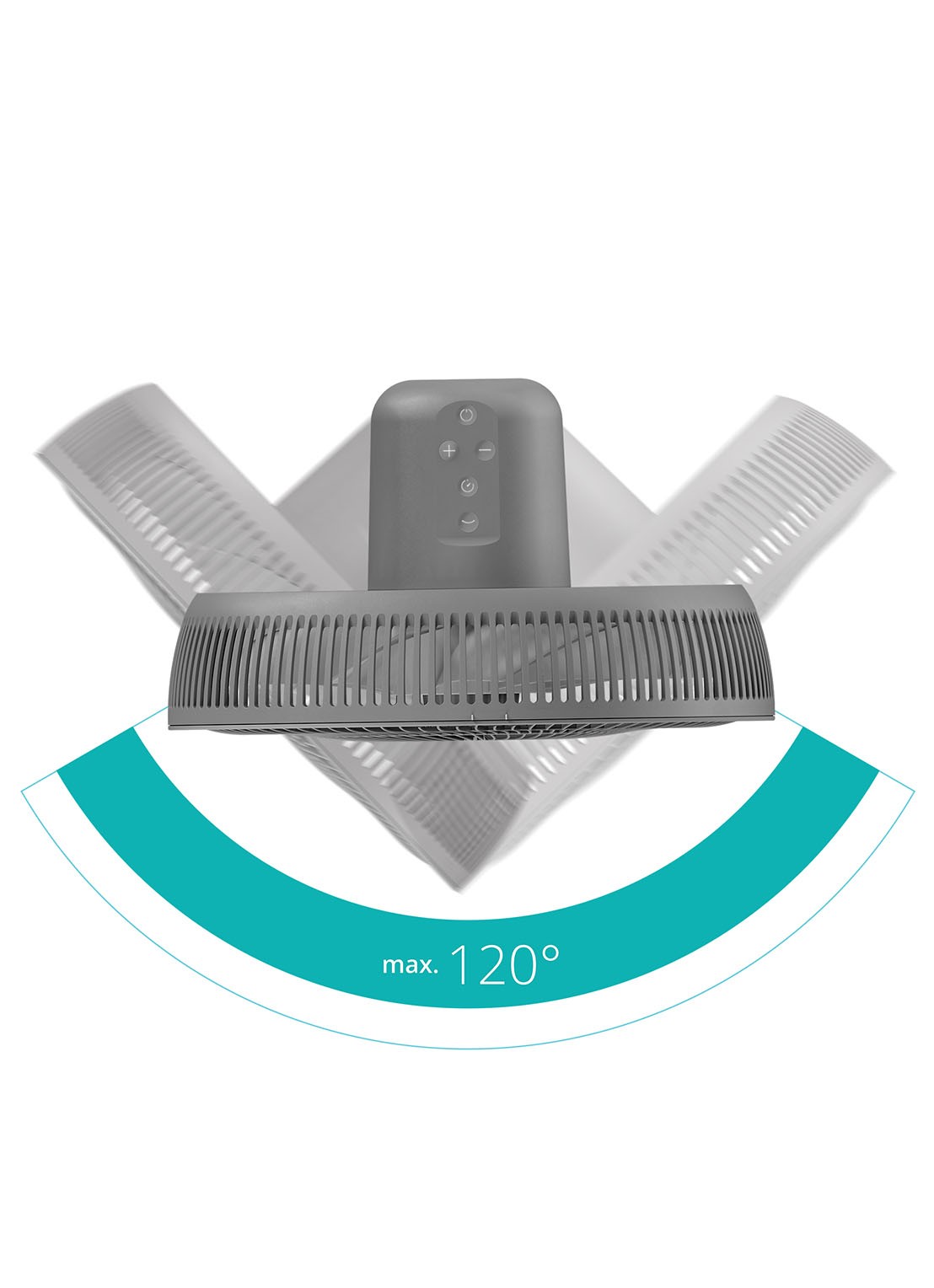 Duux Whisper Essence vloerventilator, 95 cm hoog - detail 7 grijs
