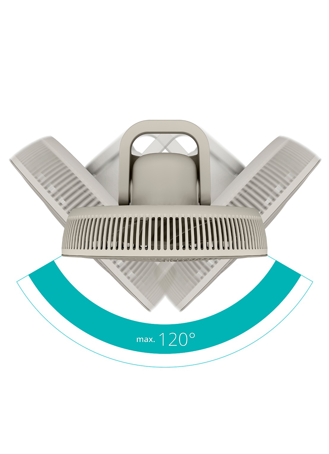 Duux Whisper Fan 3 vloerventilator - detail 7 lichtgrijs