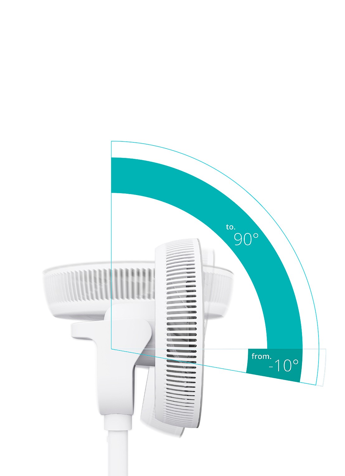 Duux Whisper Fan 3 vloerventilator - detail 4 wit