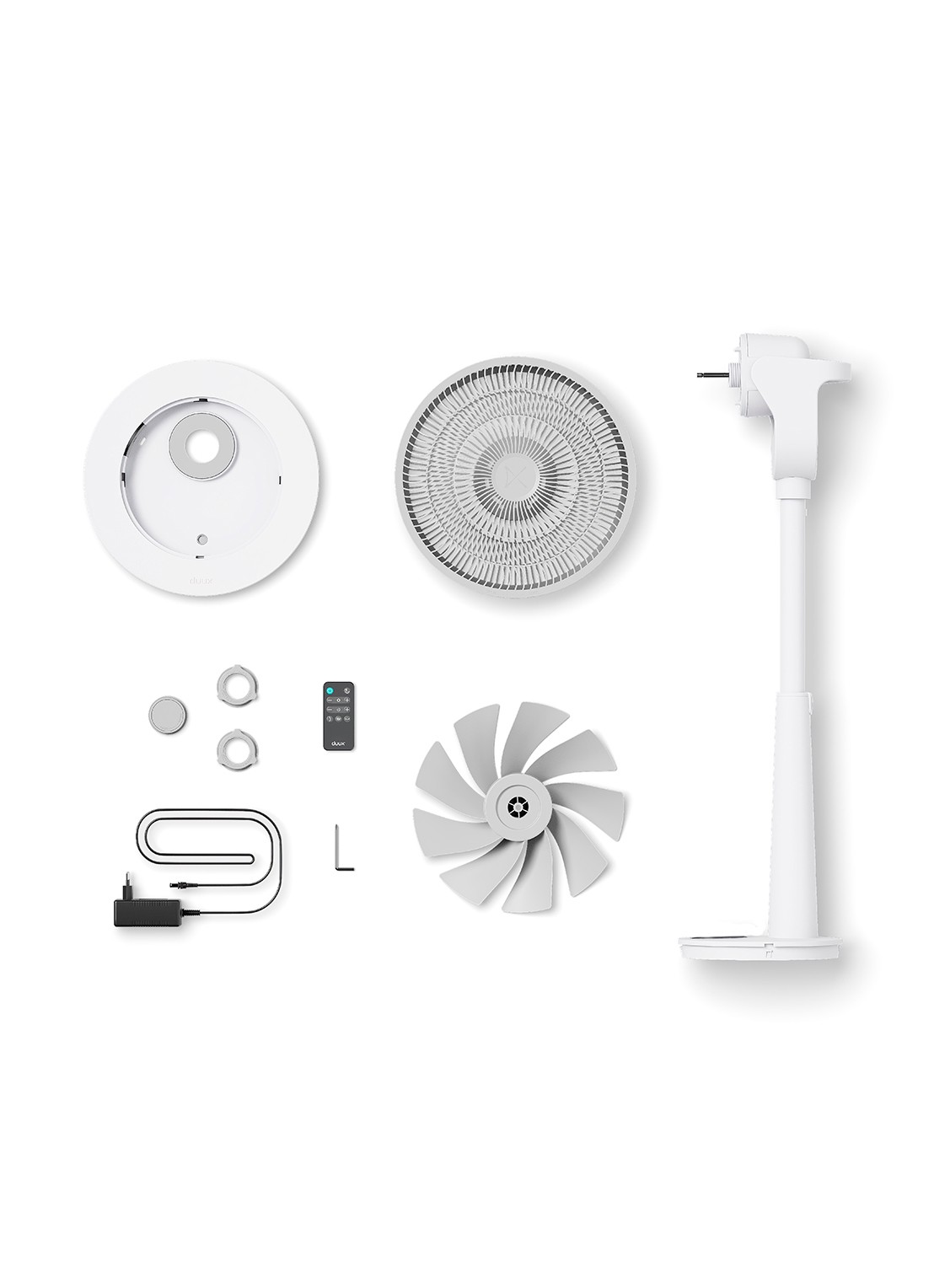 Duux Whisper Fan 3 vloerventilator - detail 7 wit