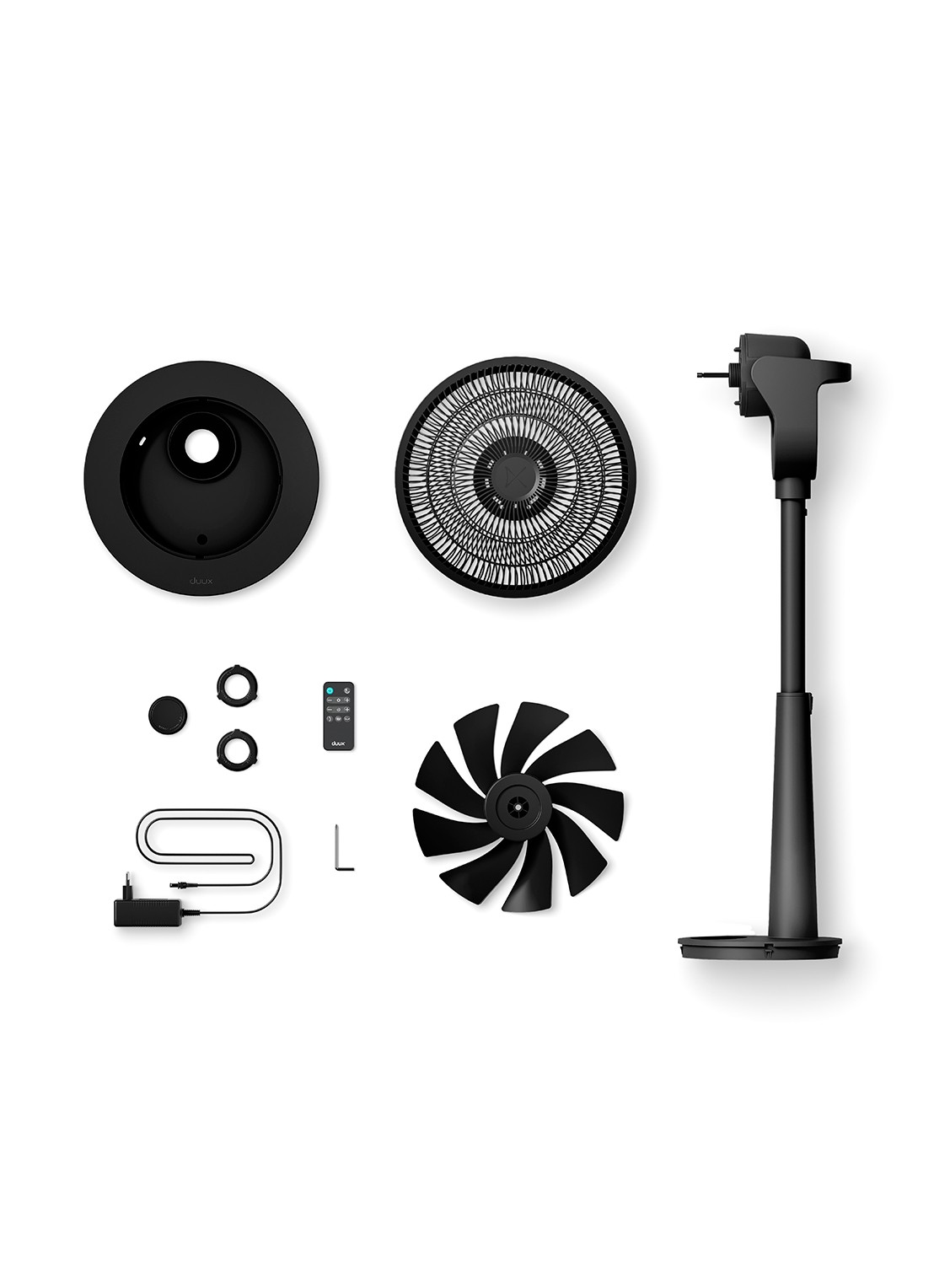 Duux Whisper Fan 3 vloerventilator - detail 4 zwart