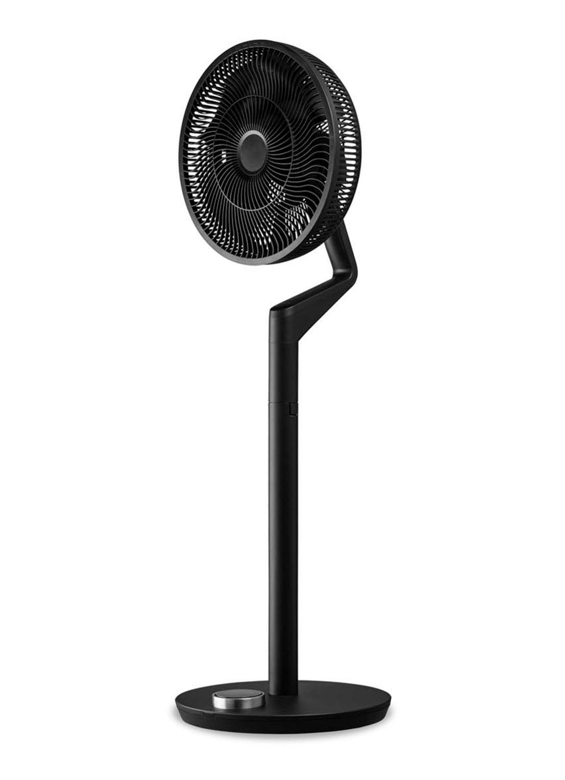 Duux Whisper Flex Ultimate verstelbare vloerventilator met batterij, 103 cm - voorkant 2 zwart
