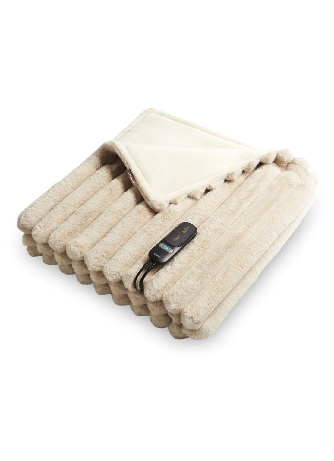 Duux Yentl warmtedeken - voorkant 3 beige