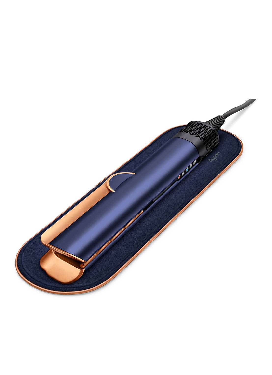 Dyson Airstrait Prusian stijltang - blauw / koper  - voorkant 5 blauw