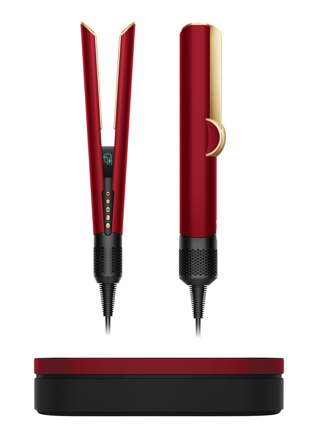 Dyson  Airstrait™ stijltang - Red Velvet/Gold - voorkant 5 red velvet/gold