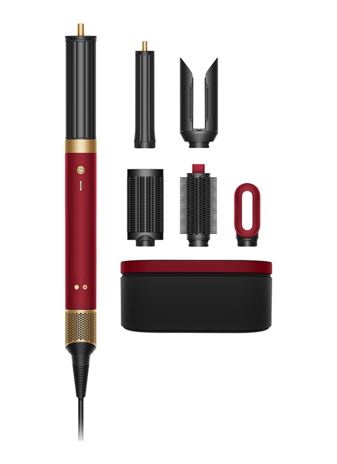 Dyson Airwrap Co-anda 2x™ Straight+Wavy Red Velvet / Gold - voorkant 5 red velvet / gold