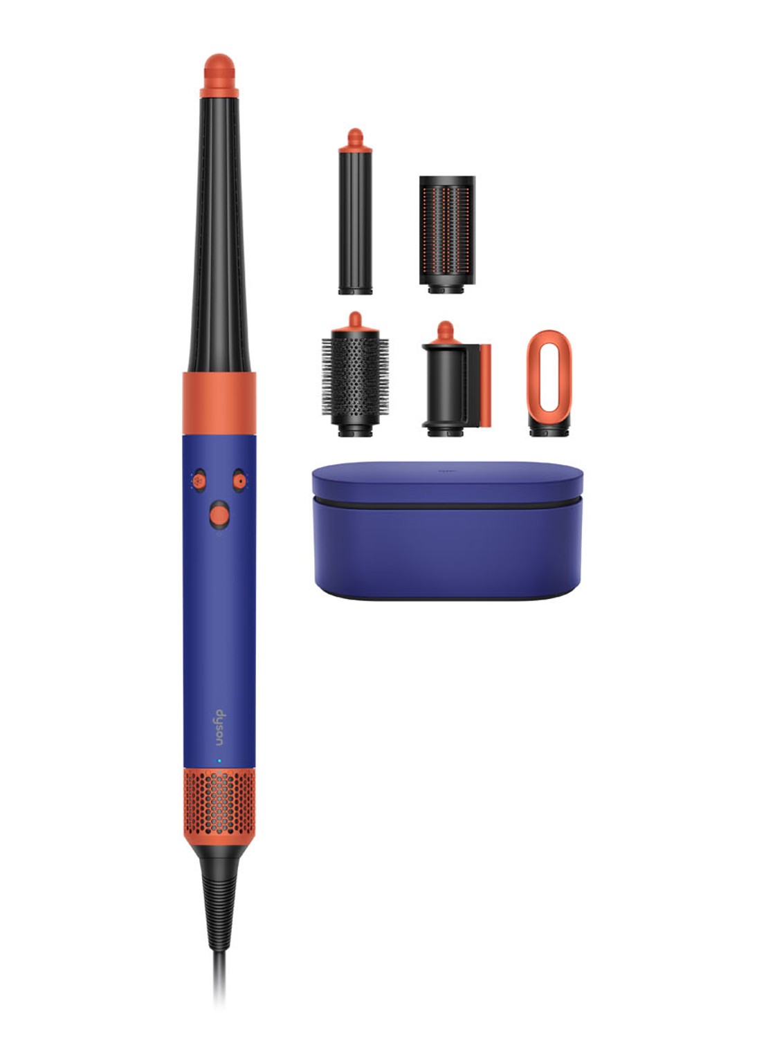 Dyson Airwrap i.d.™ - Vinca Blue / Topaz Straight + Wavy  - voorkant 4 vinca blue / topaz