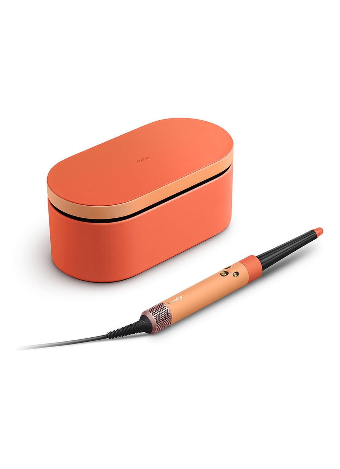 Dyson Airwrap i.d.™ - Straight + Wavy Ceramic Apricot / Topaz - voorkant 5 oranje