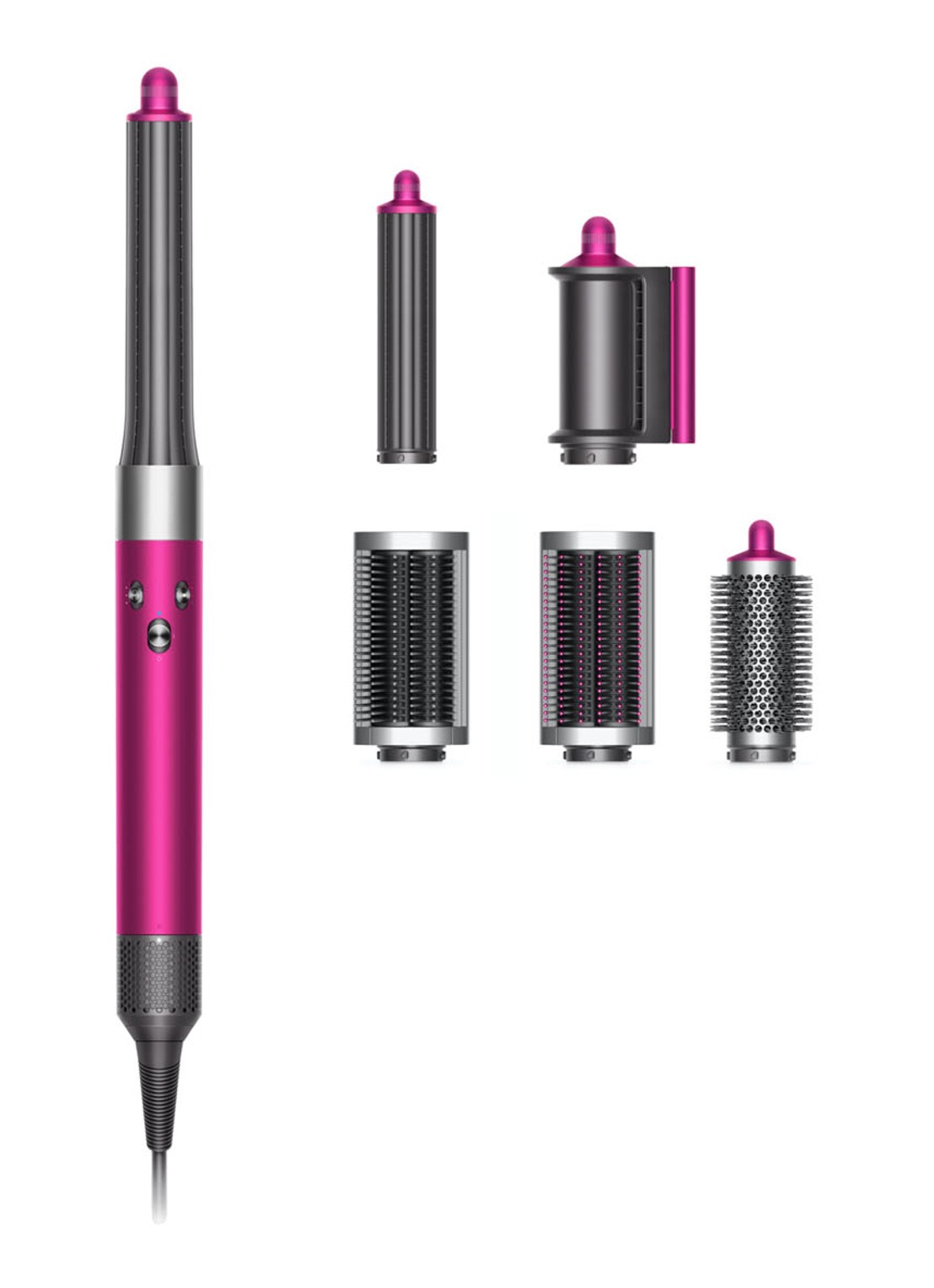 Dyson AirWrap Long complete multistyler - fuchsia / nikkel - voorkant 6 roze