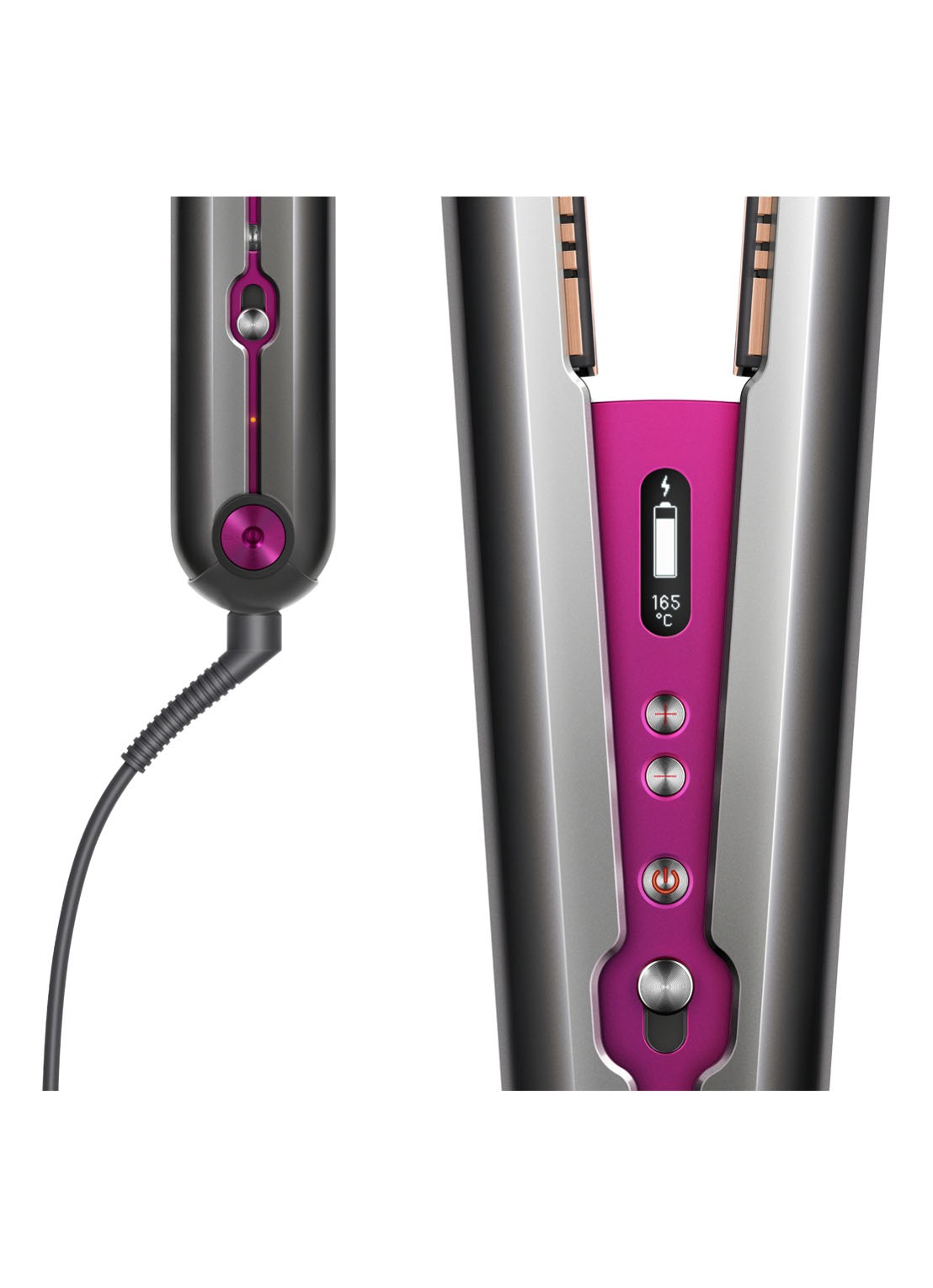 Dyson Corrale stijltang - nikkel / roze - detail 5 roze