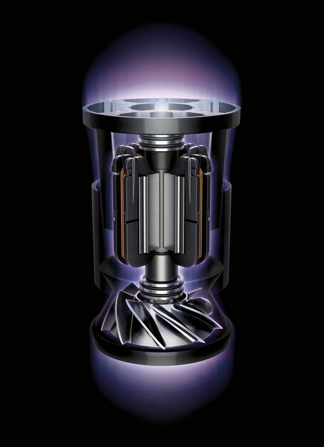 Dyson Cyclone V10 Submarine™ draadloze steelstofzuiger - detail 2 oranje