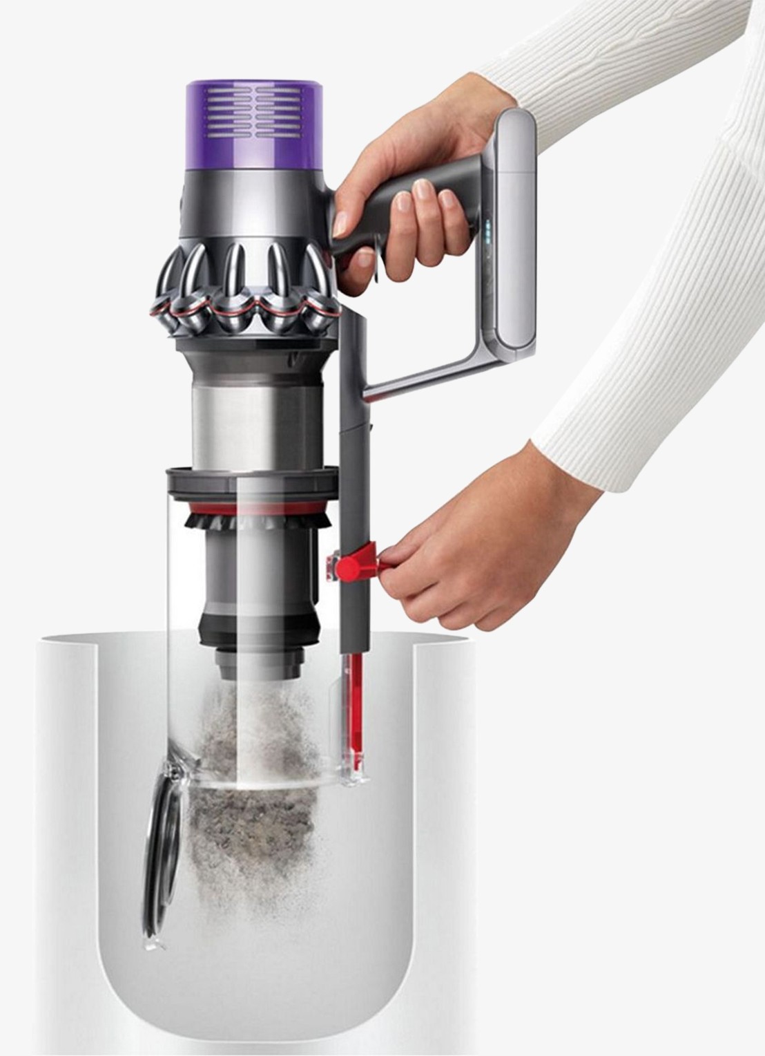 Dyson Cyclone V10 Submarine™ draadloze steelstofzuiger - detail 3 oranje