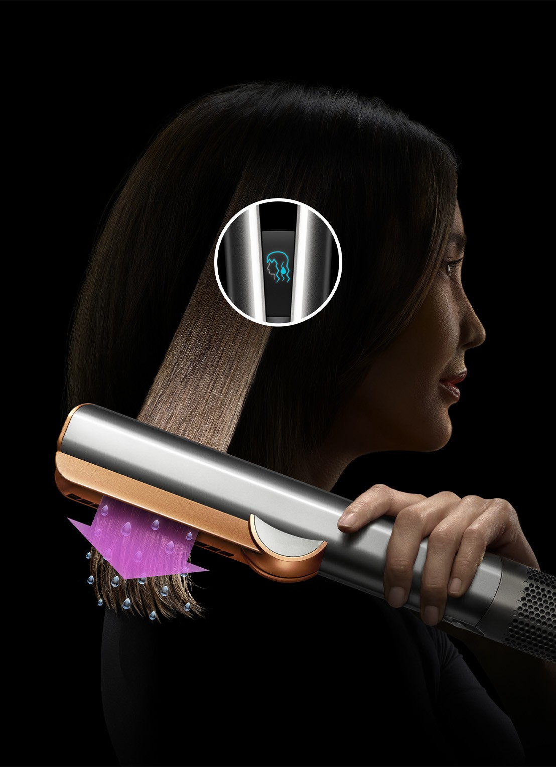 Dyson Dyson Airstrait Ceramic stijltang - Pink / Rose Gold - detail 5 pink / rose gold