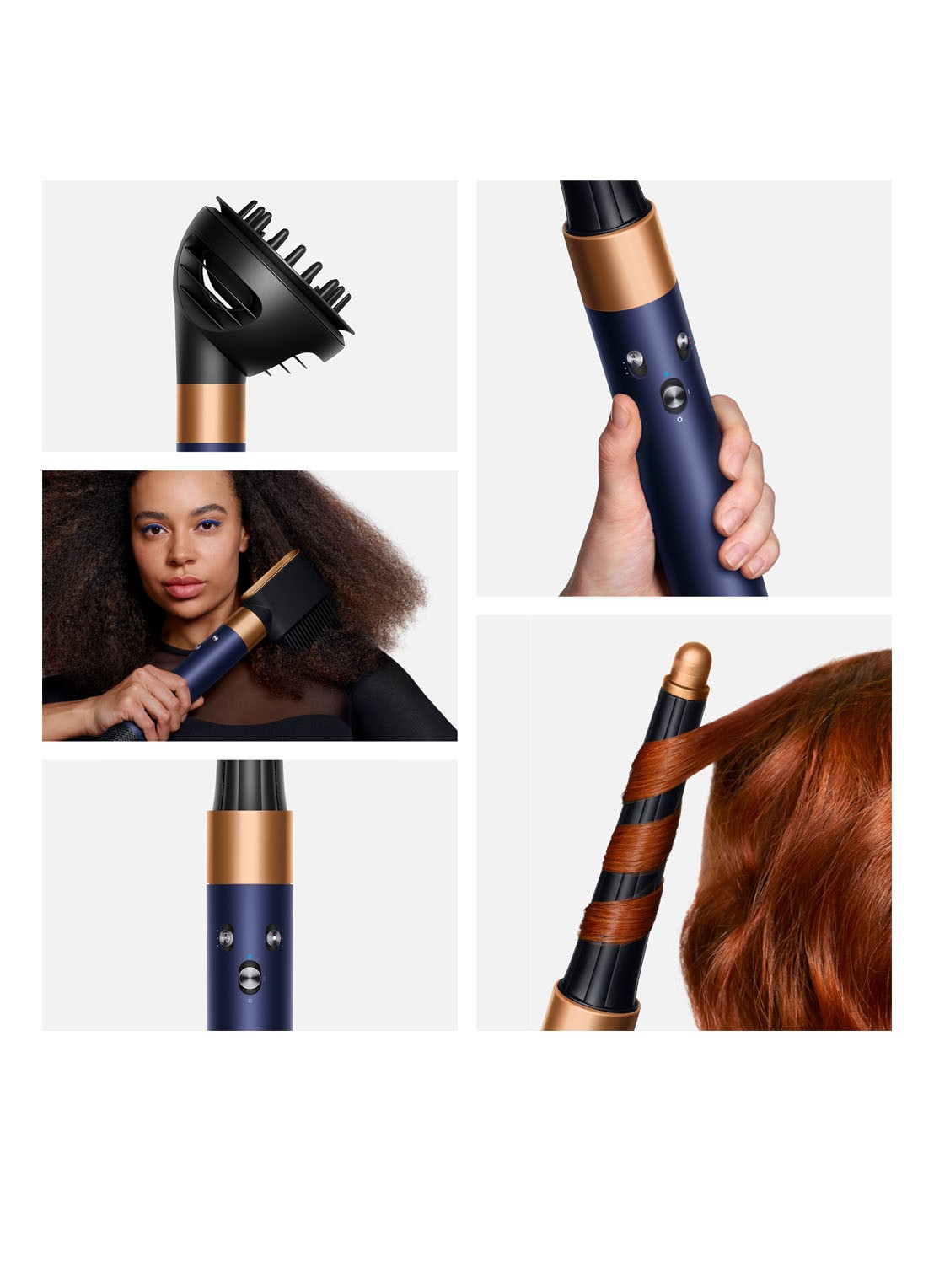 Dyson Dyson Airwrap I.D. Prussian Blue Rich Copper Curly+Coily - detail 3 prussian blue/rich copper