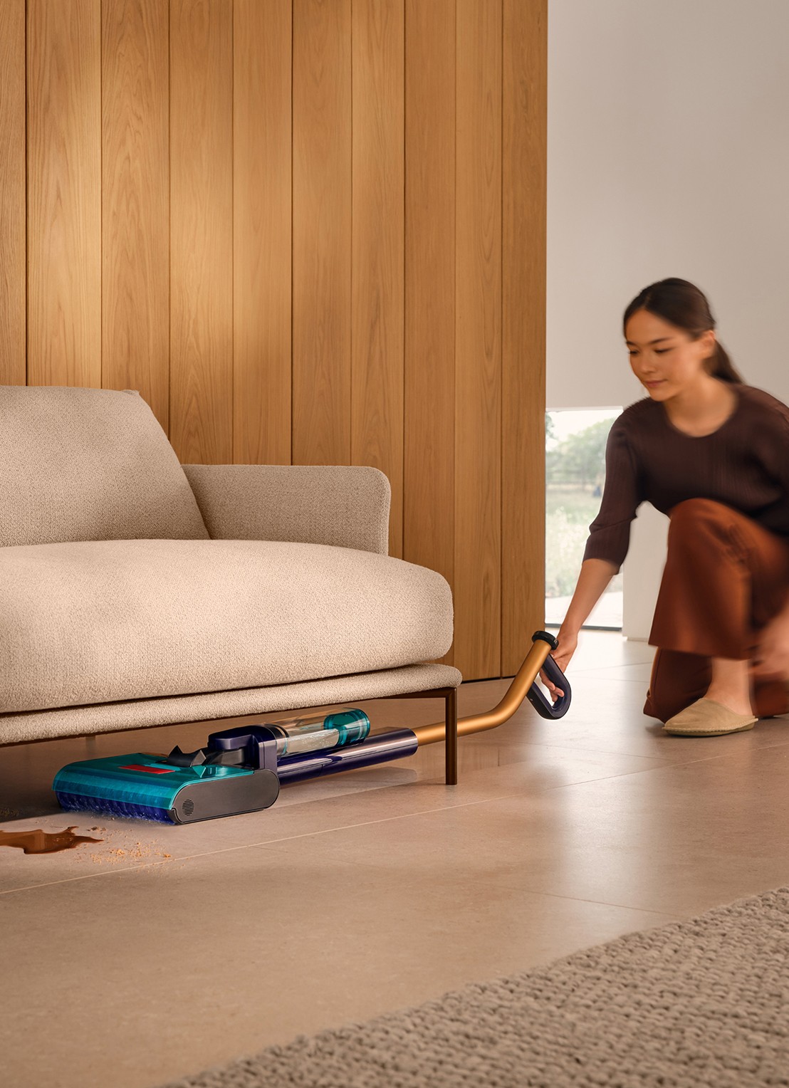Dyson Dyson Clean+Wash Hygiene vloerreiniger 110 cm - voorkant 7 blauw