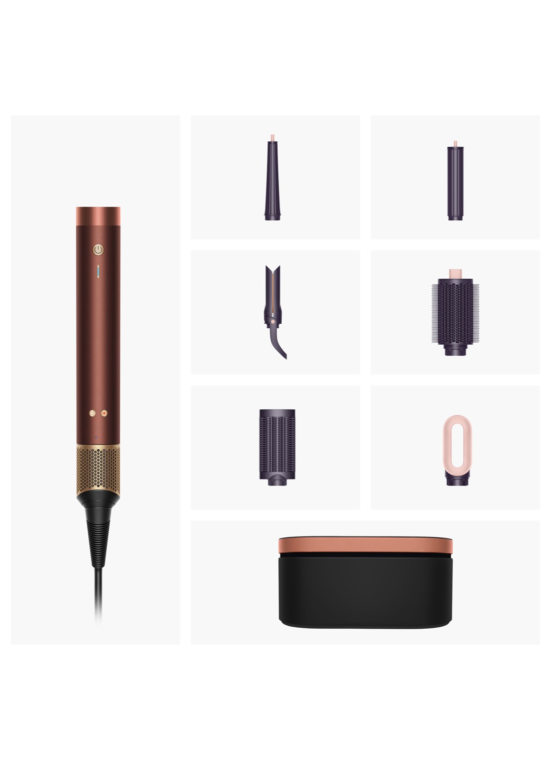 Dyson Dyson Co-anda 2x Straight + Wavy Plum Copper - detail 3 plum copper