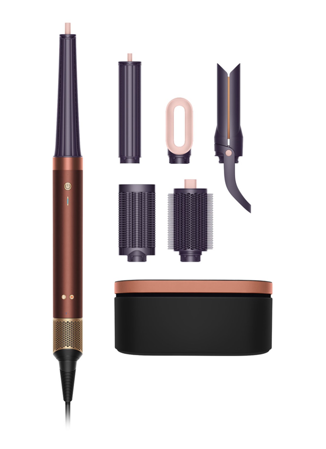 Dyson Dyson Co-anda 2x Straight + Wavy Plum Copper - voorkant 5 plum copper