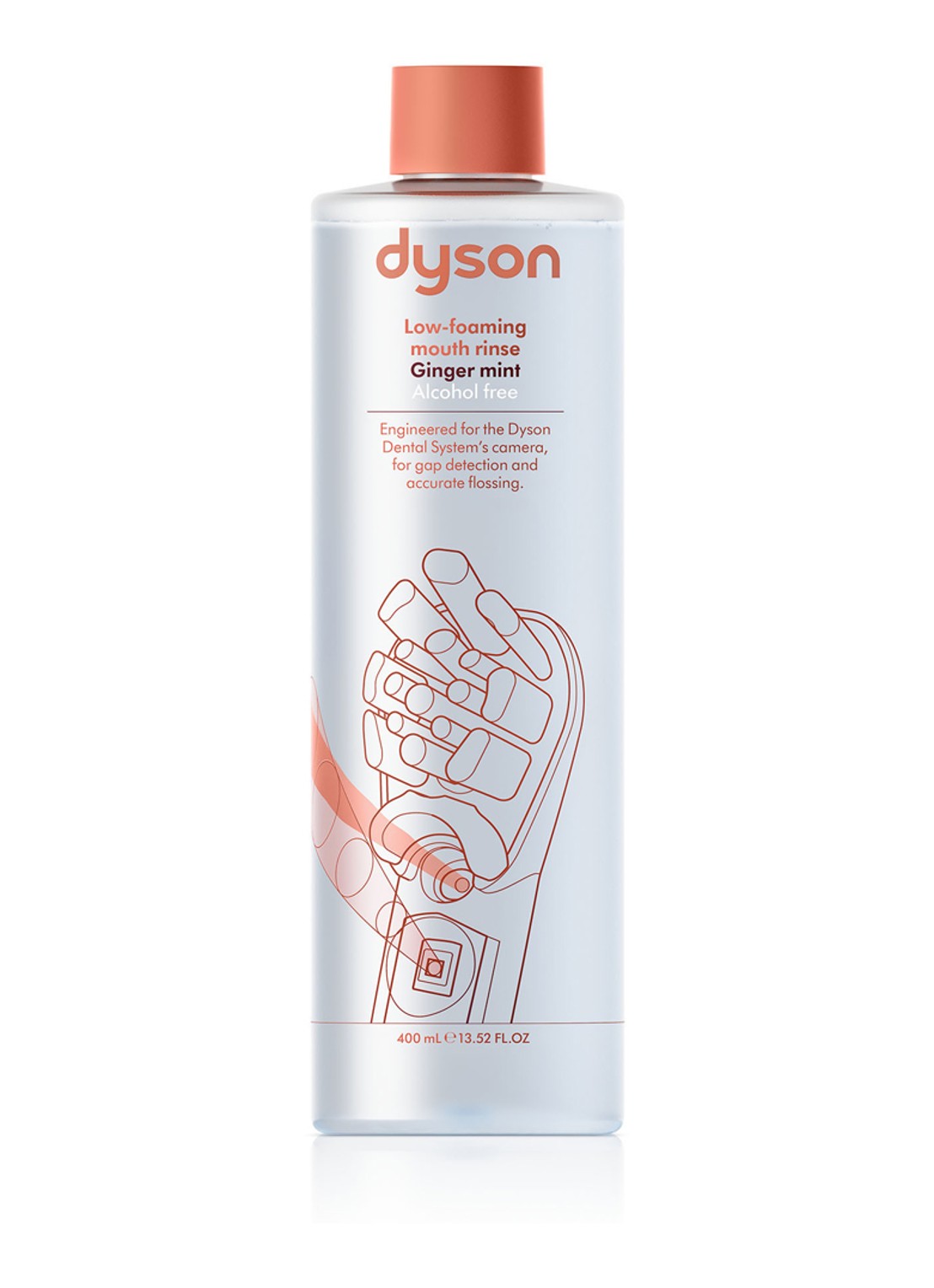 Dyson Dyson Licht schuimende mondspoeling 400 ml (Ginger mint) - voorkant undefined