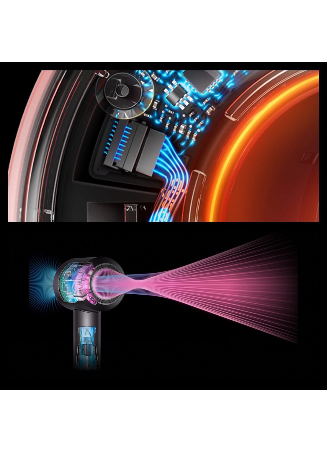Dyson Dyson Supersonic Nural Amber Silk Straight+Wavy - Limited Edition - detail 4 amber silk