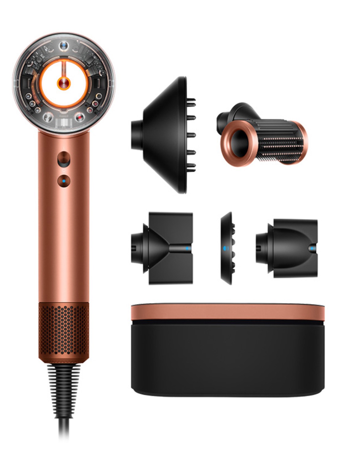 Dyson Dyson Supersonic Nural Amber Silk Straight+Wavy - Limited Edition - voorkant 6 amber silk