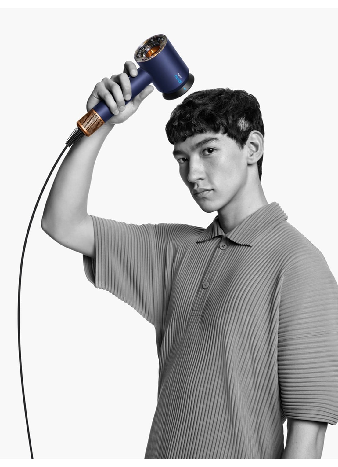 Dyson Dyson Supersonic Nural™ föhn - Straight+Wavy (Pruisisch Blauw/Koper) - detail 3 pruisisch blauw/ koper
