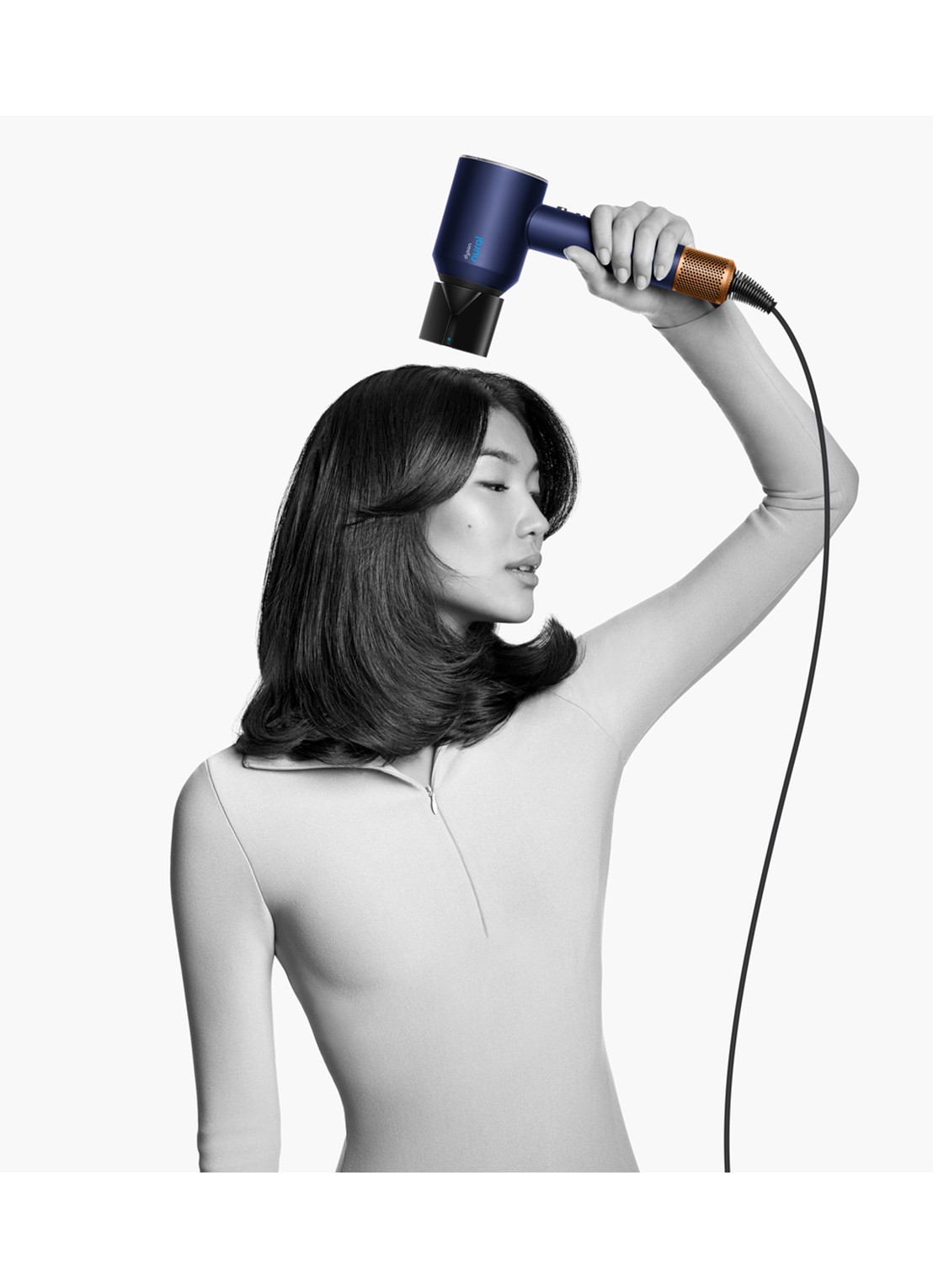 Dyson Dyson Supersonic Nural™ föhn - Straight+Wavy (Pruisisch Blauw/Koper) - detail 3 pruisisch blauw/ koper
