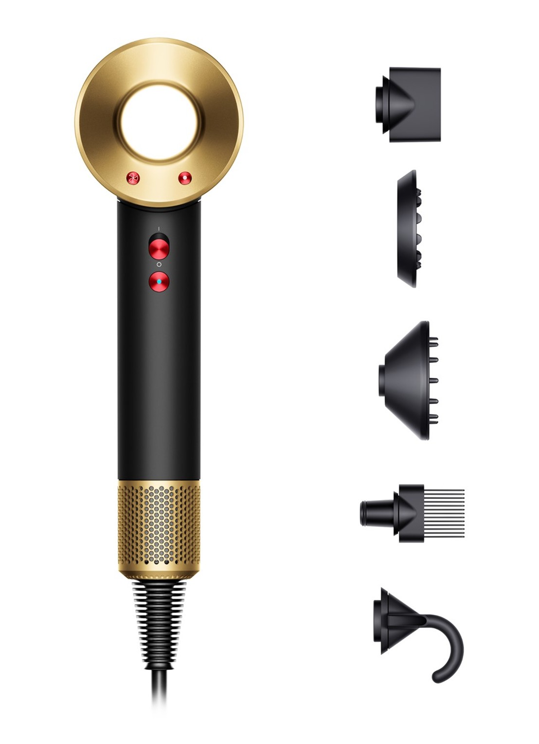 Dyson Dyson Supersonic™ Föhn - onyx zwart/goud - voorkant onyx zwart/goud