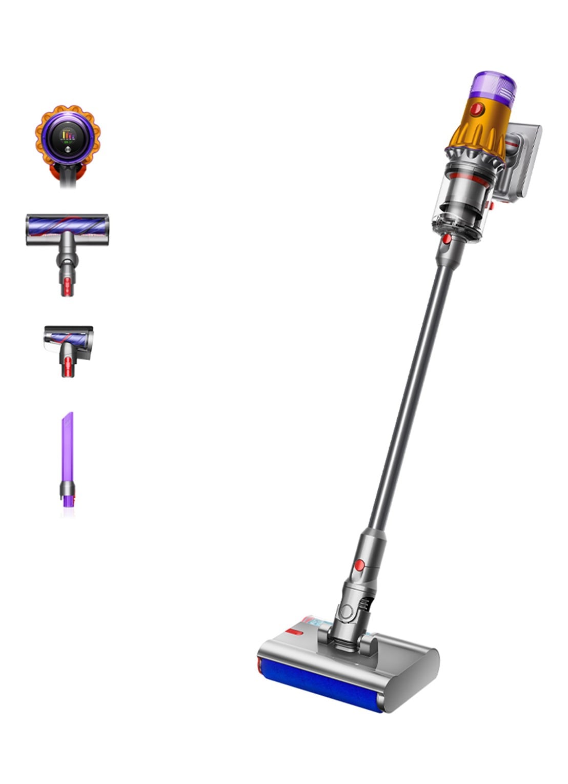 Dyson Dyson V12 Detect Slim Submarine draadloze steelstofzuiger - voorkant 5 zilver