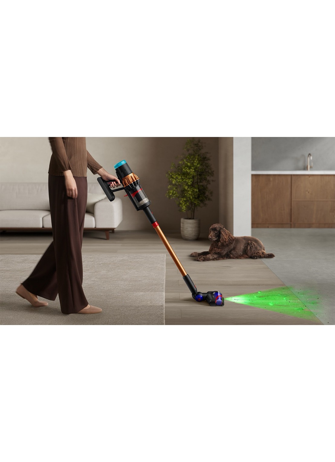 Dyson Dyson V16 Piston Animal draadloze steelstofzuiger  - voorkant 7 oranjebruin
