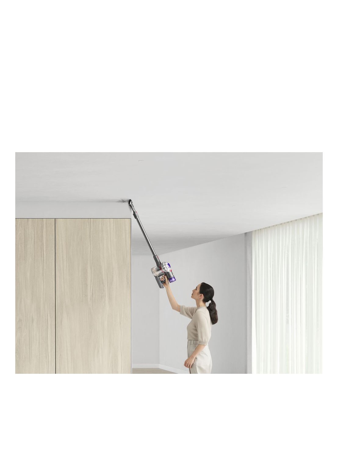 Dyson Dyson V8 steelstofzuiger 125 cm - zilver / nikkel - detail zilver