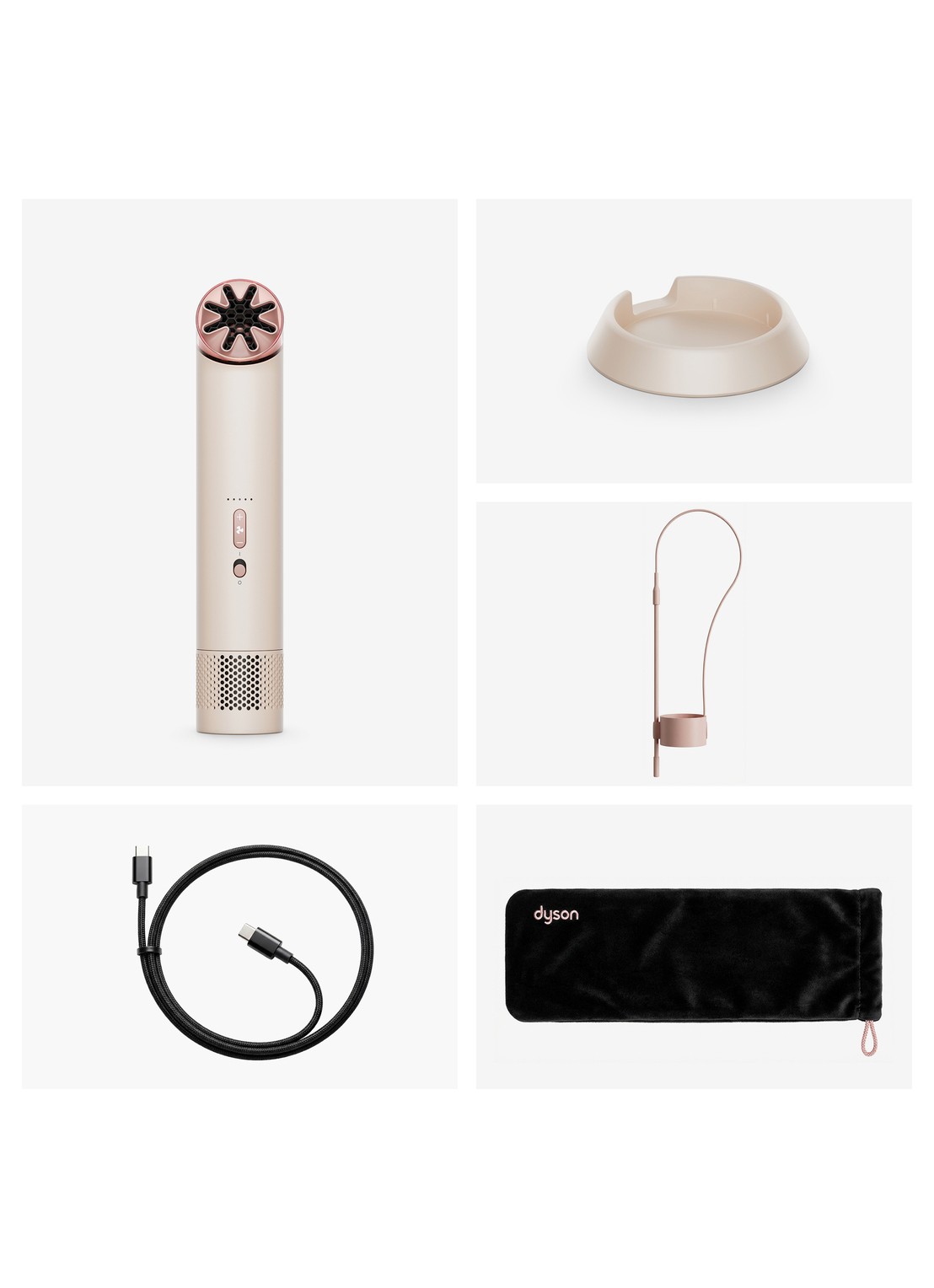 Dyson HushJet™ Mini Cool draagbare ventilator - voorkant 7 lichtroze