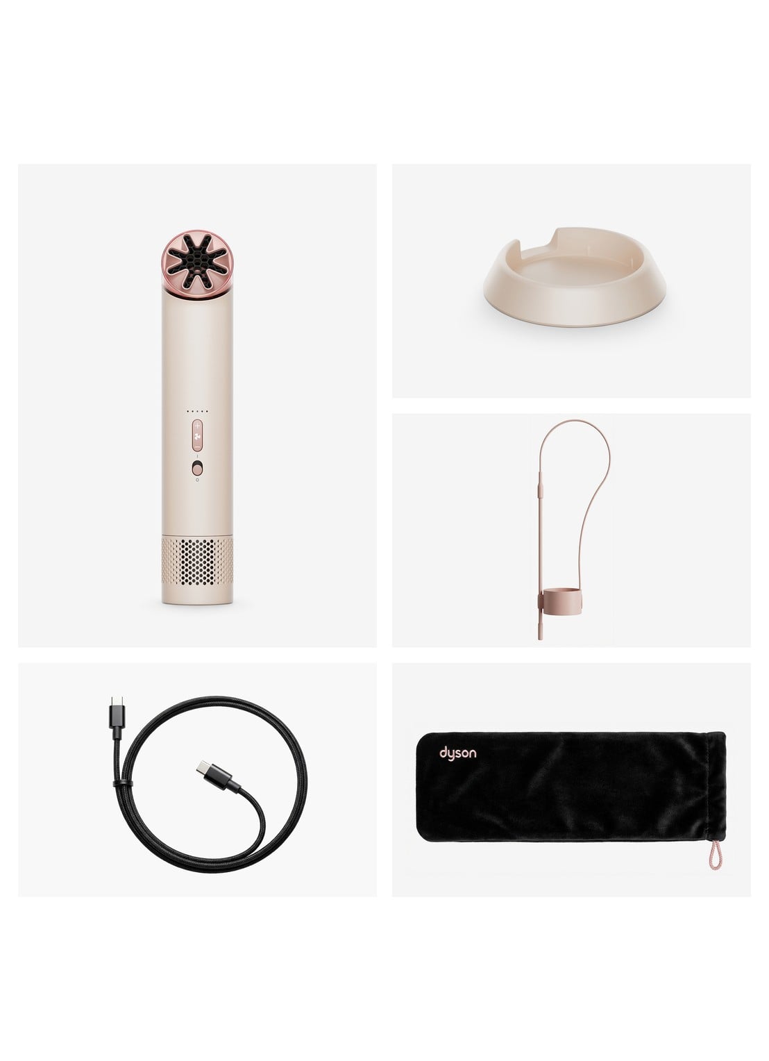 Dyson HushJet™ Mini Cool draagbare ventilator - voorkant 6 lichtroze