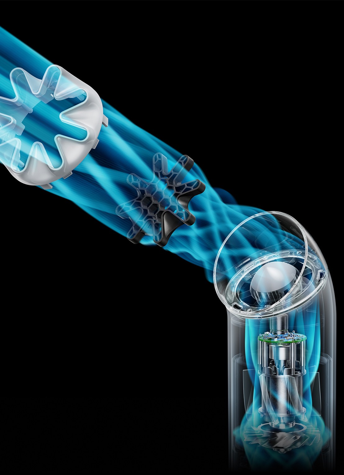 Dyson HushJet™ Mini Cool draagbare ventilator - detail 5 donkerblauw